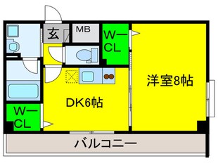 リヴェ－ル鳳(2－5F)の物件間取画像